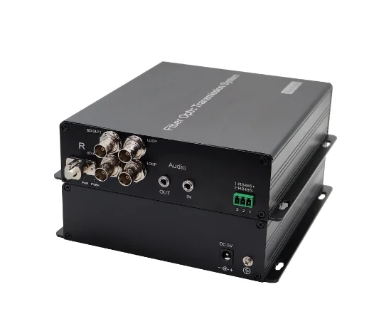 SDI to Fiber Optic Equipment SMF LC Fiber Converter with Simplex Fiber