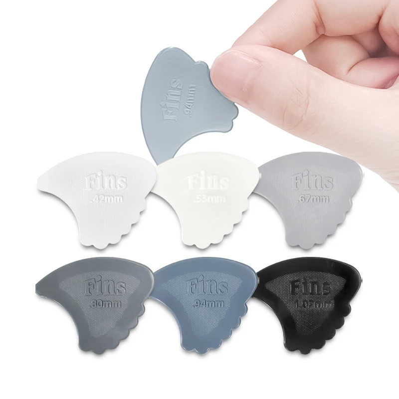 Dunlop Guitar Picks 444R Nylon Fin Pick 0.42/0.53/0.67/0.80/0.94/1.07 mm USA Original Guitar Accessories