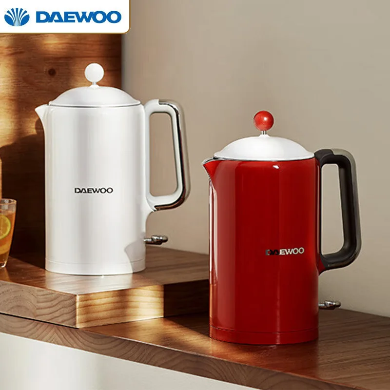 

DAEWOO 1.5L Electric Kettle Heating Water Boiler Portable Teapot Coffee Pot 220V Kitchen Appliances Home 1000W/1800W