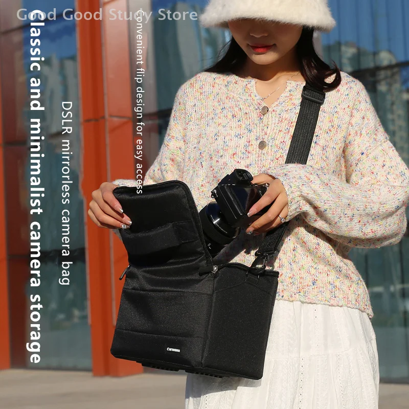 バックパックカメラバッグオーガナイザーショルダーバッグ収納ケースバッグカメラ写真スリングカメラケース保護写真バッグ