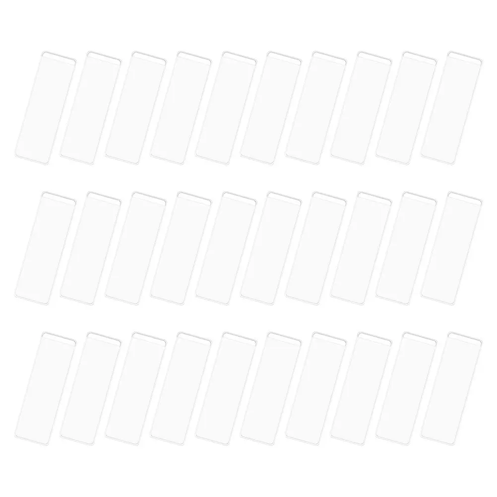 50 set Self-Adhesive Index Label Pockets Transparent Pvc File Organizer For Document Sorting Classification Stickers Library