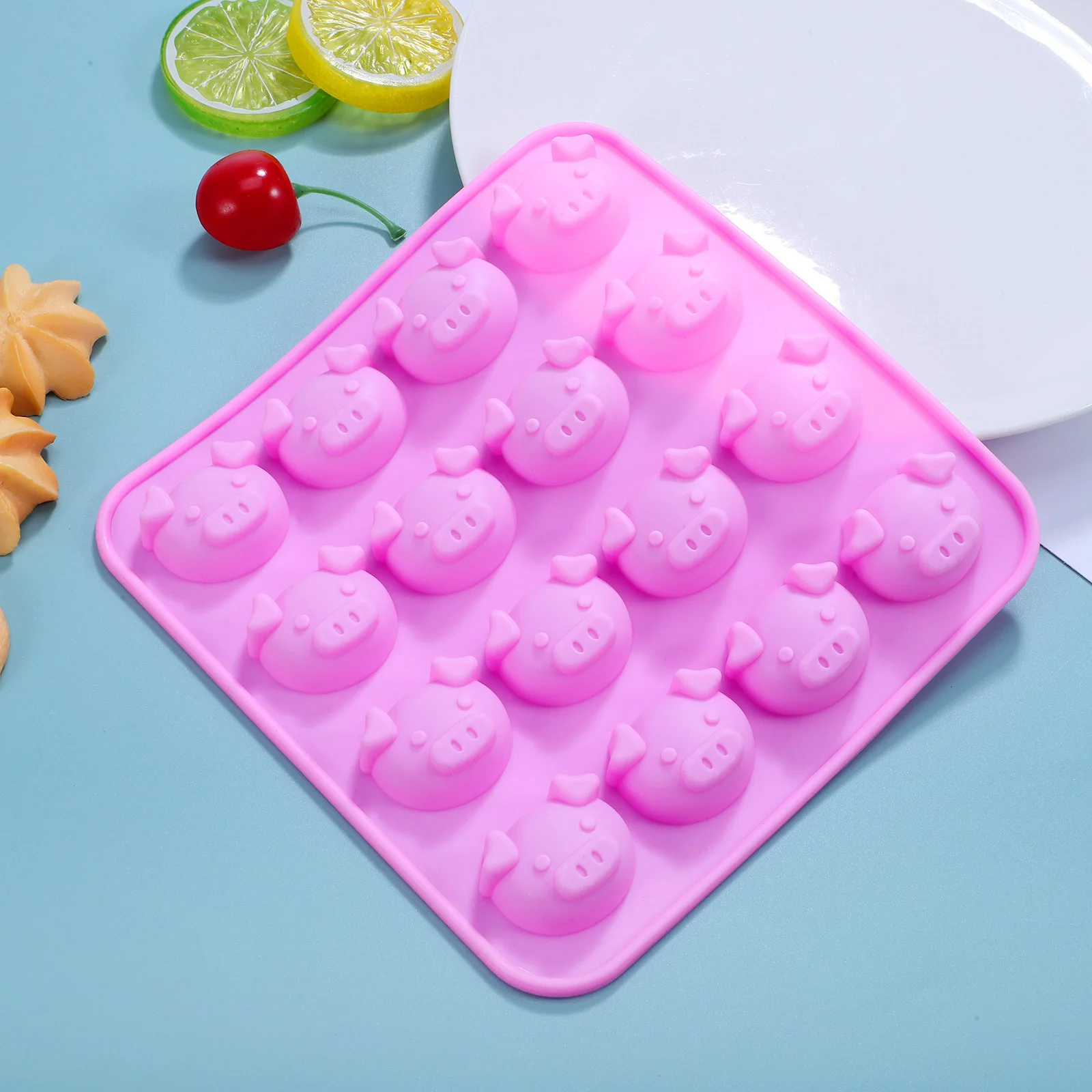 

1 шт. силиконовая форма для торта 16 форм шоколадные конфеты помадка нетоксичная форма для выпечки идеально подходит для украшения торта «сделай сам» кубик льда желе