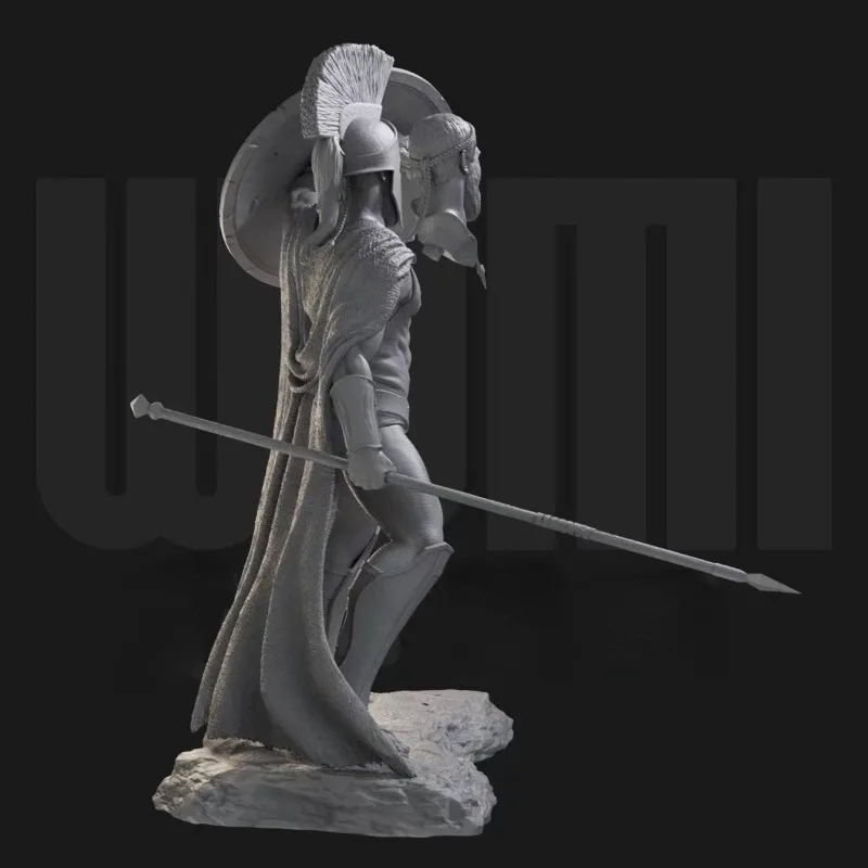 1/24 Scale Resin Figure Model Kit Historical Military Miniature Sparta King Diorama Toy Unassembled and Unpainted 3D printing