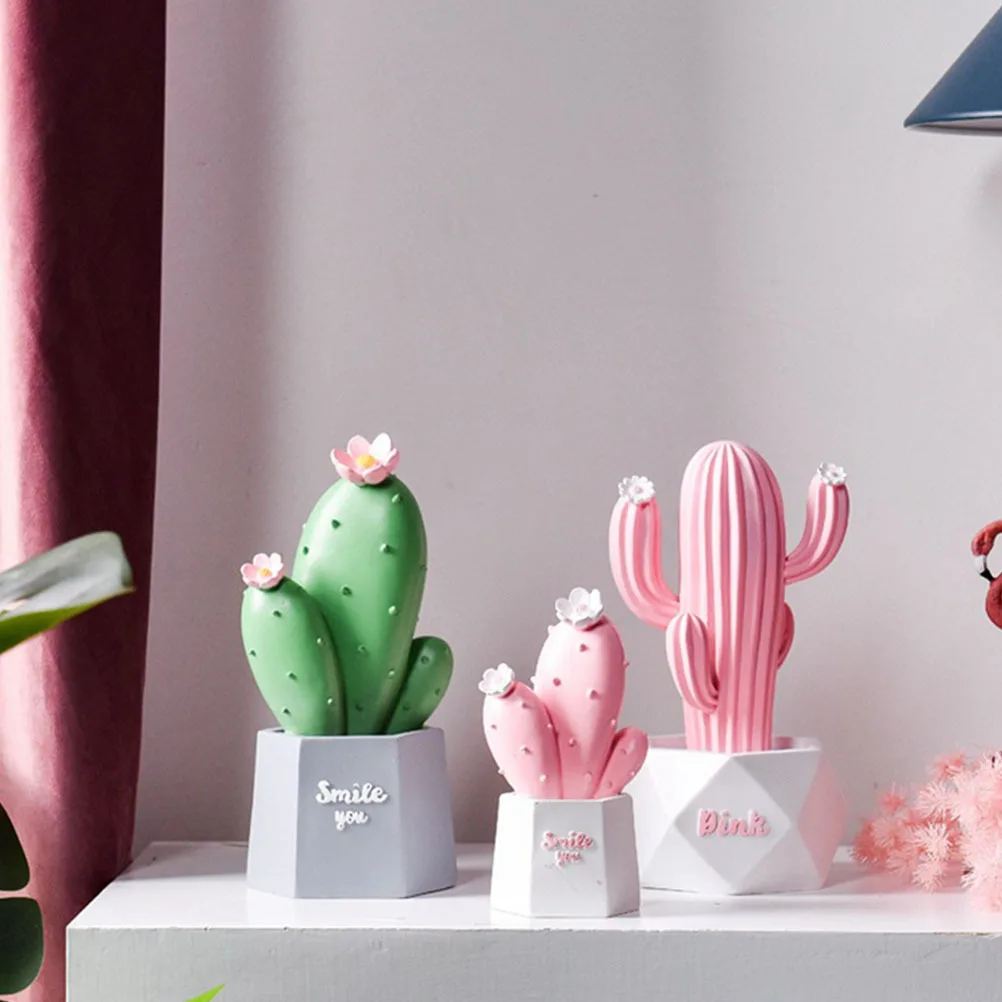 

1Pcs Resin Decoration Eco-Friendly Home Craft Festival Layout Photo Props Creative Bonsai Decor Resin Cactus