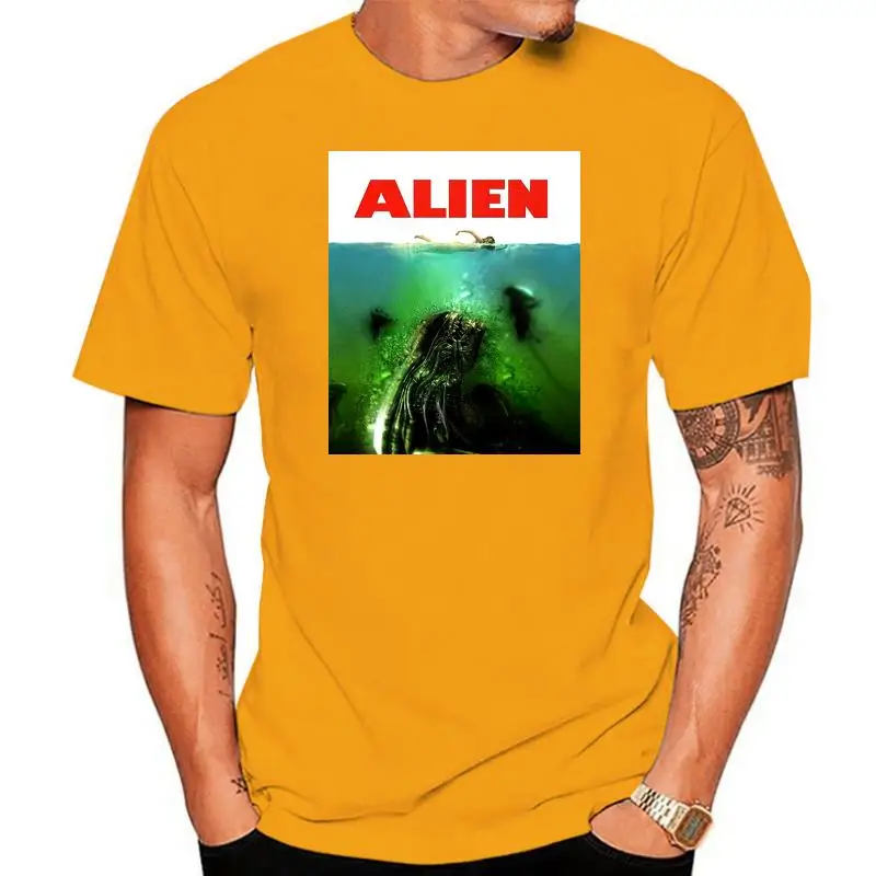 Xenomorph Jaws T-shirt Aliens T-shirt Mens Round Neck Short Sleeves Bottoming T-shirt Fashion T Shirt Tops Clothing