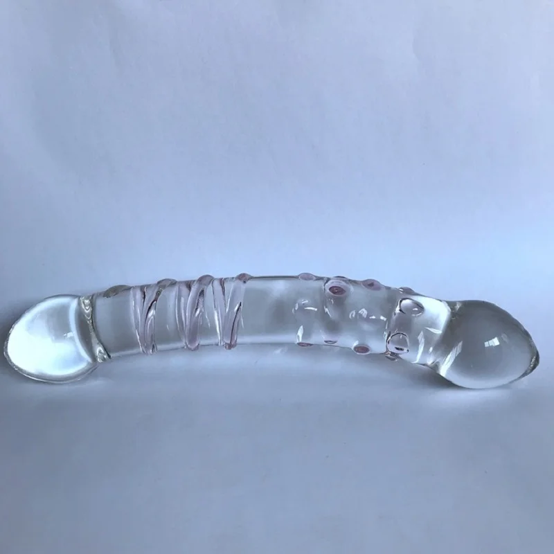 Glass Dildo Artificial Big Penis Dick Crystal Anal Ass Butt Plug Prostate Massage Masturbate Sex Toy for Adult Women Masturbator