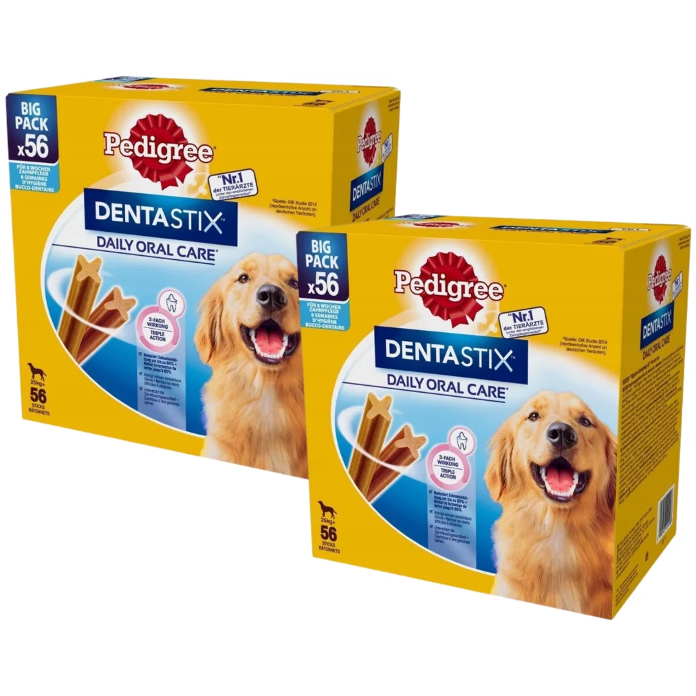 Pedigree DentaStix 25 kg + alimentación adicional 2160 g (8x270g) x 2 piezas