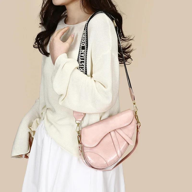 

Luxury Solid Color Tote Bag For Women Elegant Leather Crossbody Handbag High-End Designer Vintage Paris Fashion Large Capacity