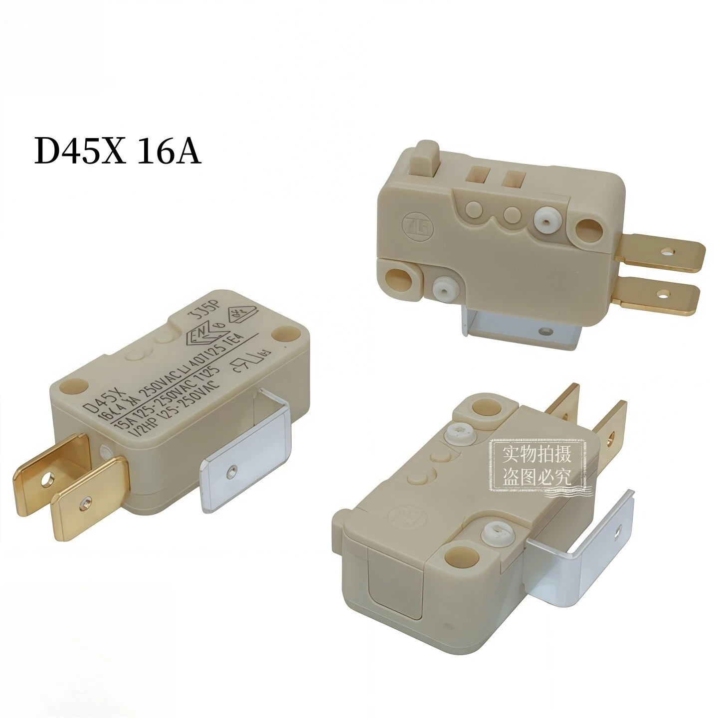 5Pcs German D45X 16A Micro-action Limit Switch Stroke Button Milk Foam Machine Pressure Switch 125-250VAC