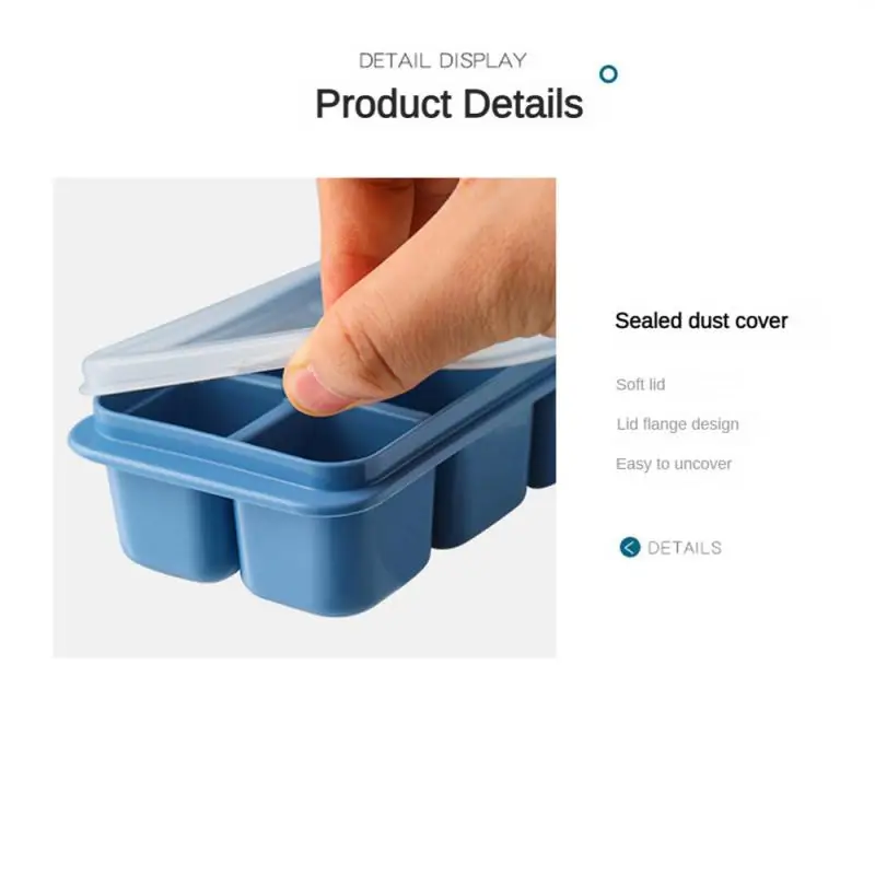 Mold Food Grade Easy To Use High Quality Reusable Multi-function Reusable Ice Tray With Lid Mold Convenient Durable