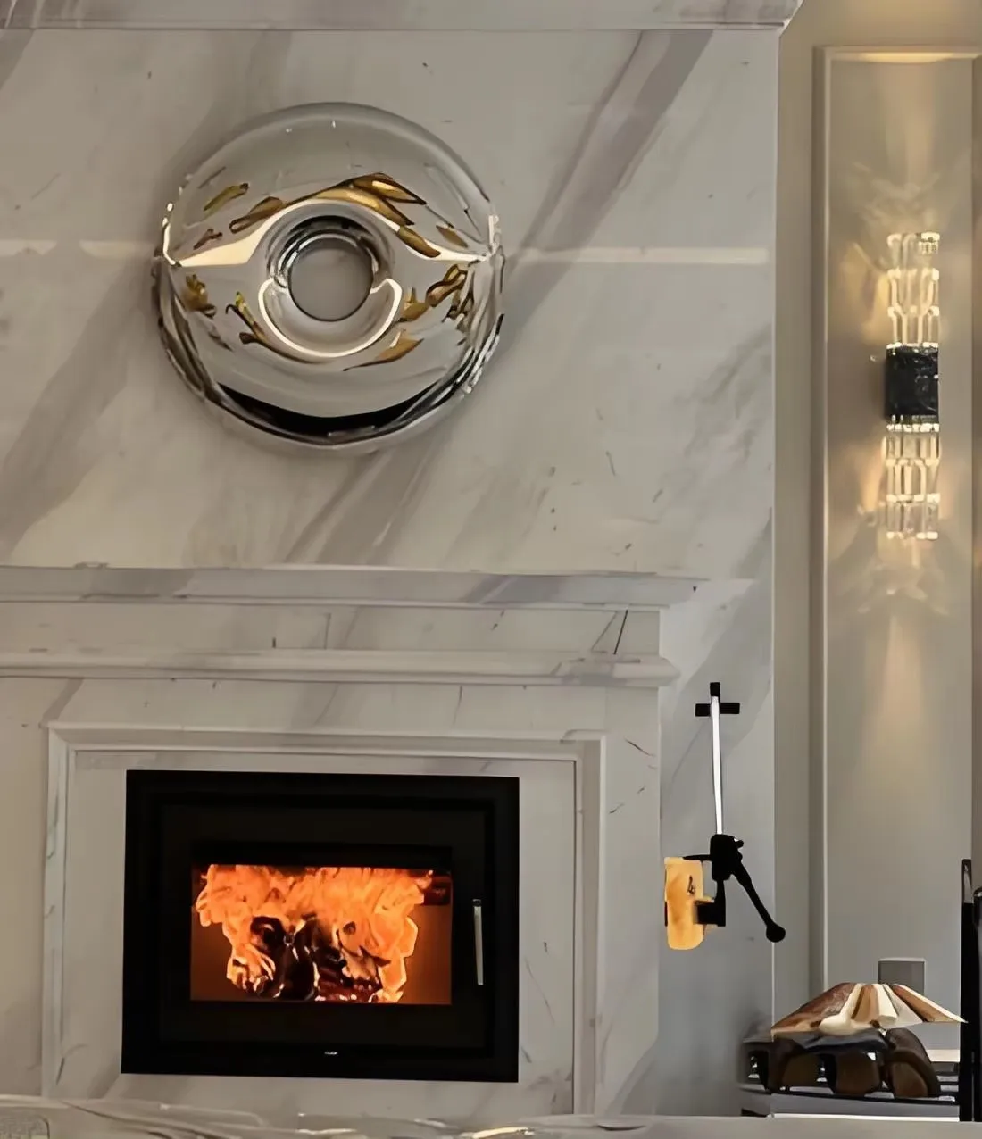 Manual Wall-mounted Wood Splitter for Fireplaces