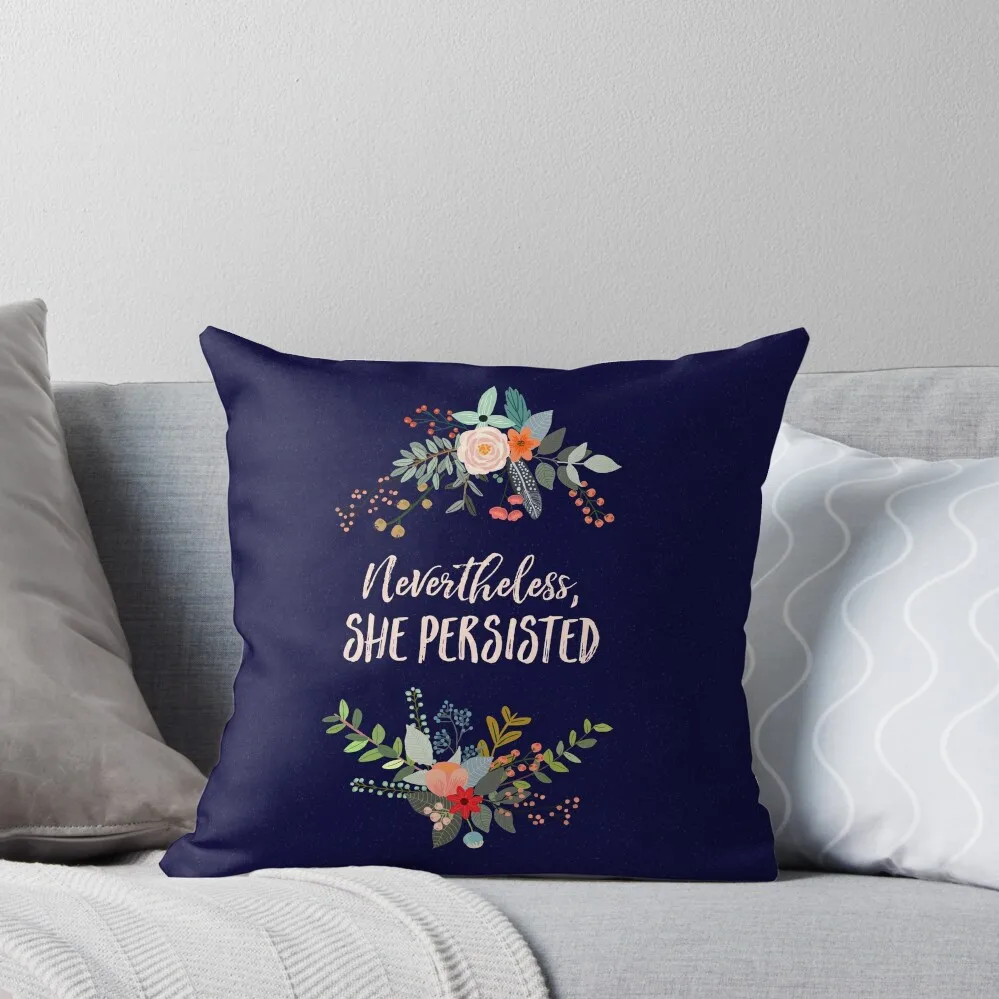 

Nevertheless, She Persisted Throw Pillow Cushion Cover Luxury christmas ornaments 2024 sleeping pillows pillow