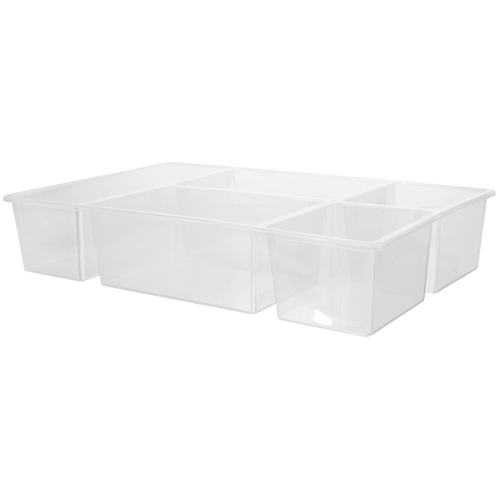 

Silverware Drawer Organizer Plastic Kitchen Utensil Tray Large Capacity Drawer Storage Box Cutlery Organizer Tableware Divider
