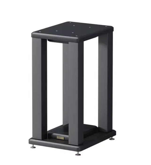 Professional speaker tripod, audio bracket, desktop audio and video room, metal and wood surround speakers floor shock absorber