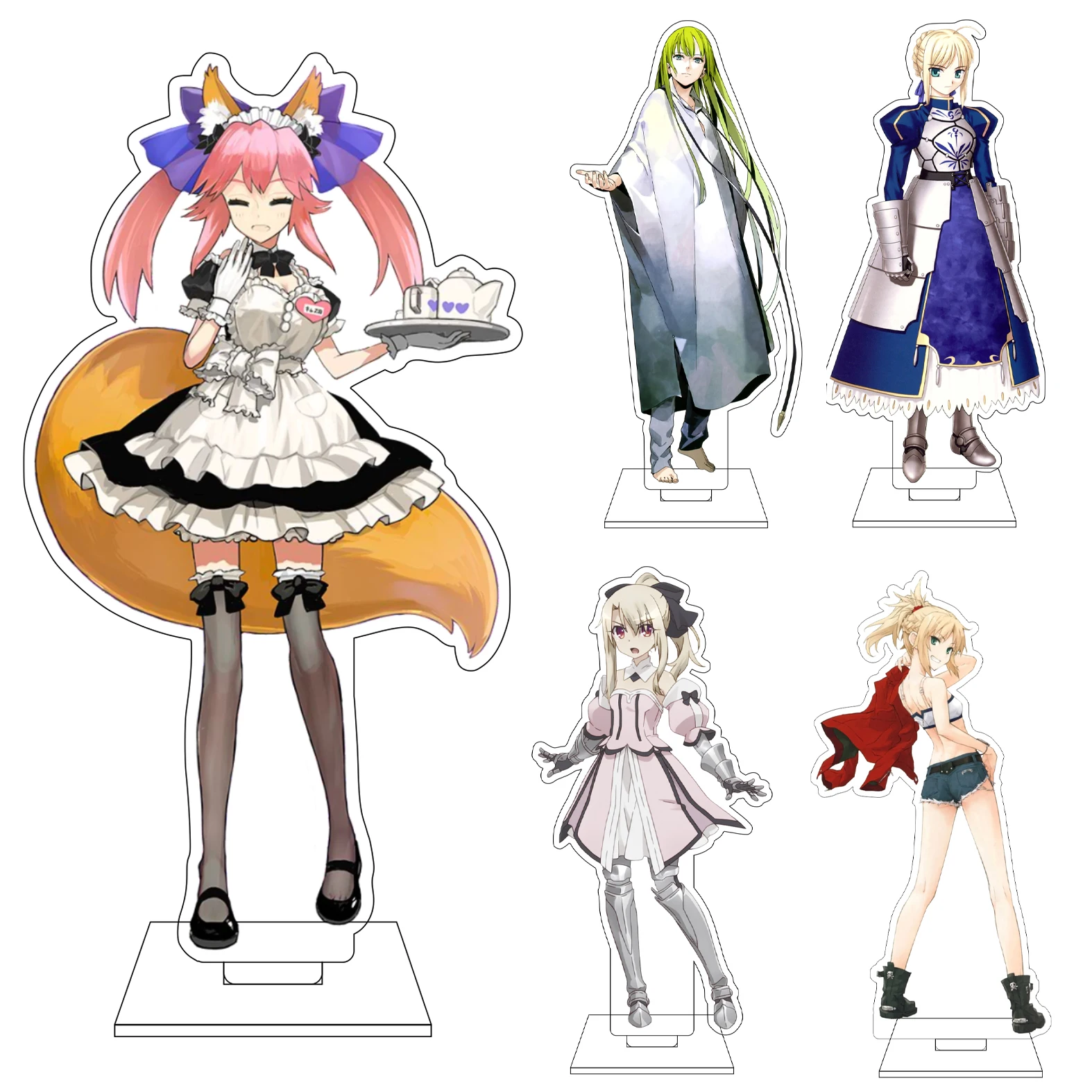16CM Anime Fate/stay night Cosplay Acryl-Figur Standplatte Matou Sakura Emiya Shirou Ornamente Geschenke