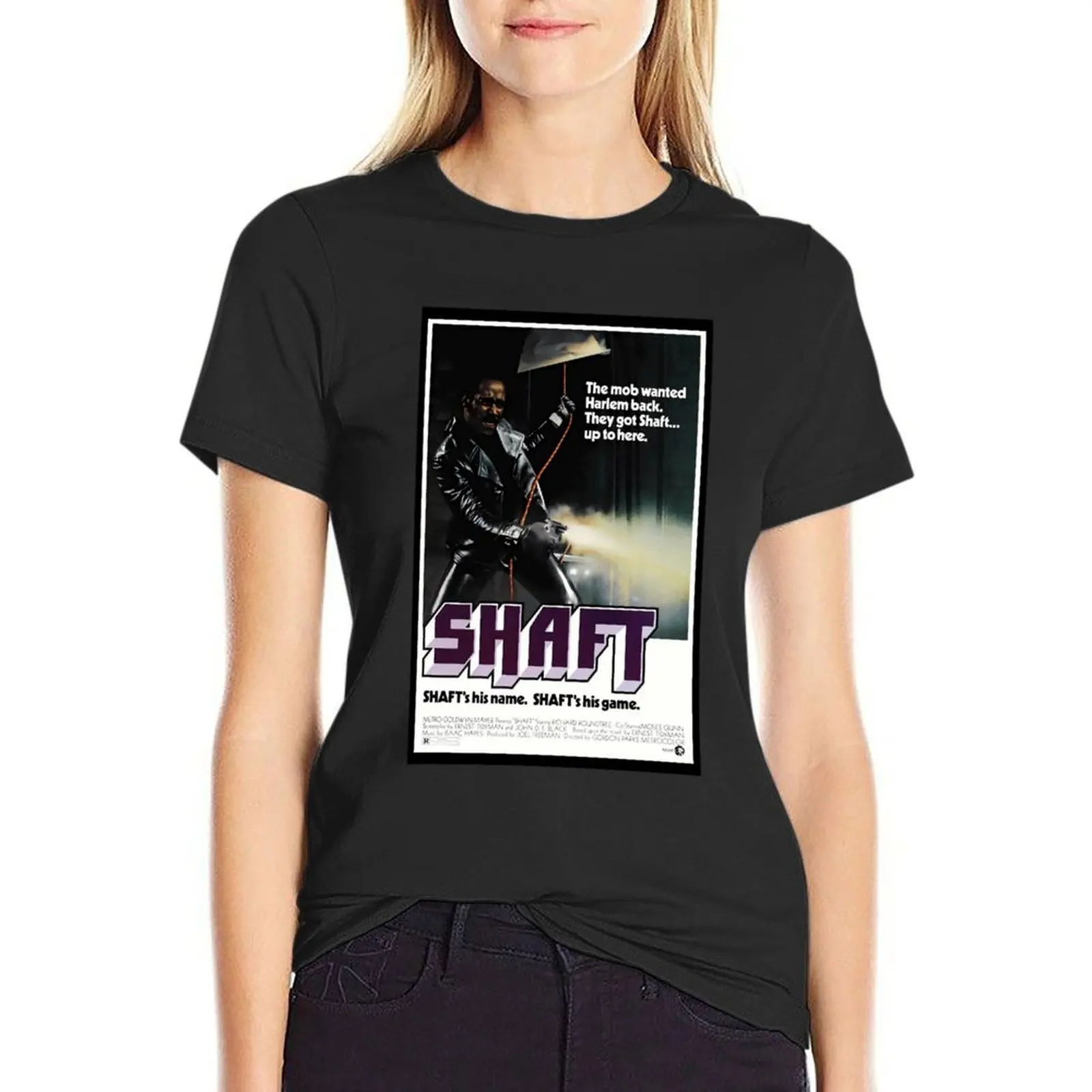 T-Shirt Shaft hewan dicetak untuk wanita ukuran plus