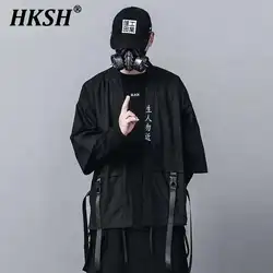 HKSH China-Chic Summer Ins Tactical Taoist Robe Men's Dark Fashion Hip Hop Ninja Windbreaker Men's Loose Fashion Top Coat HK1953