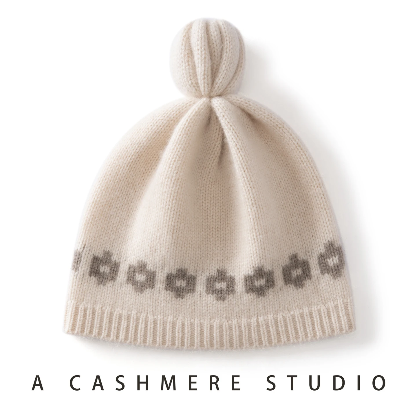 100%Quality Cashmere Hats For Women Outdoor Soft Keep Warm Beanie Cap Adult Winter Fashion Ball Decor Cashmere Knitted Hat