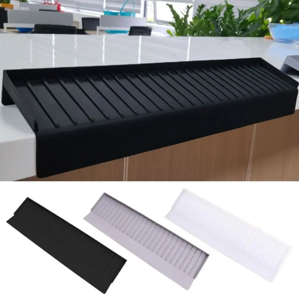 

Silicone Kitchen Sink Water Baffle Splash-proof Cuttable Faucet Splash Guard Drainable Sink Edge Protector Countertop