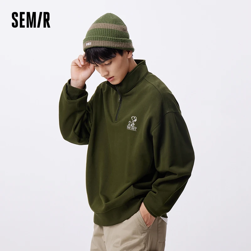 Semir Sweatshirt Men 2024 Autumn New Oversized Retro Couple Sweatshirt