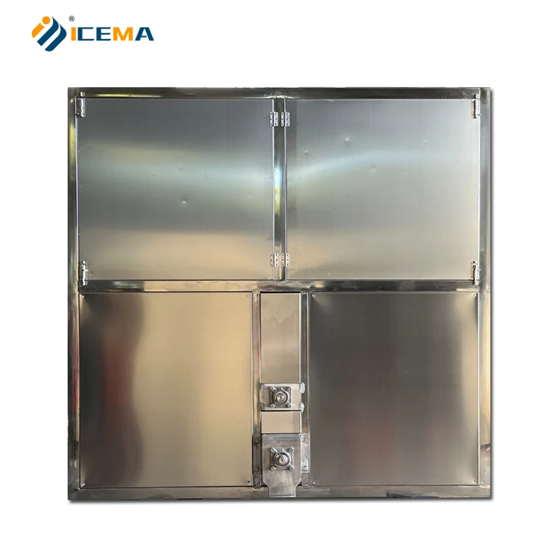 2024 Hot Selling High Productivity 500kg Ice Cube Maker Machine Industrial Compressor Engine PLC Quality Ice Plants Equipment