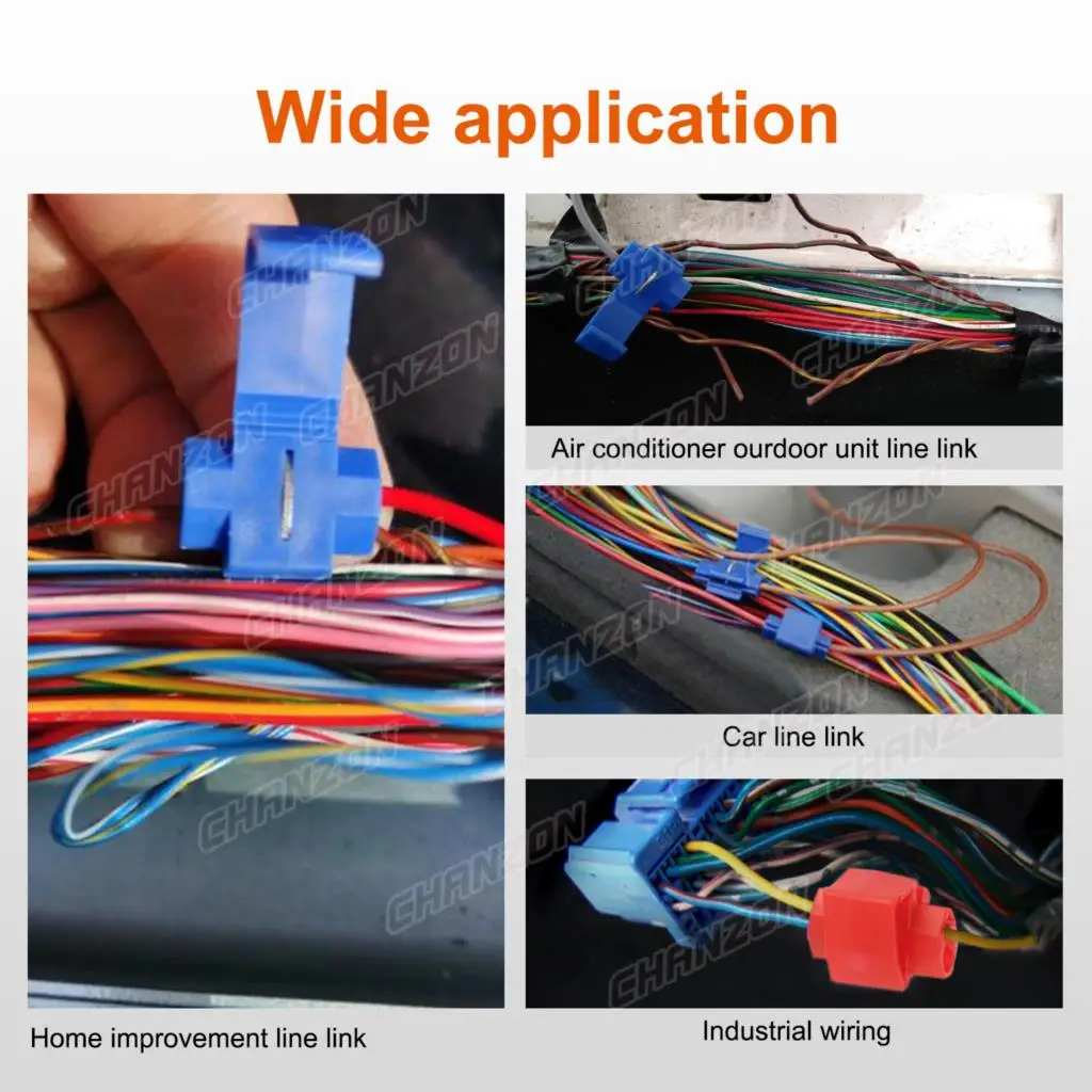 10PCS Quick Splice Disconnect Wire Connectors Solderless Joint Cord Terminal Electrical Wirefy Cable Connection 22-10 Awg Gauge