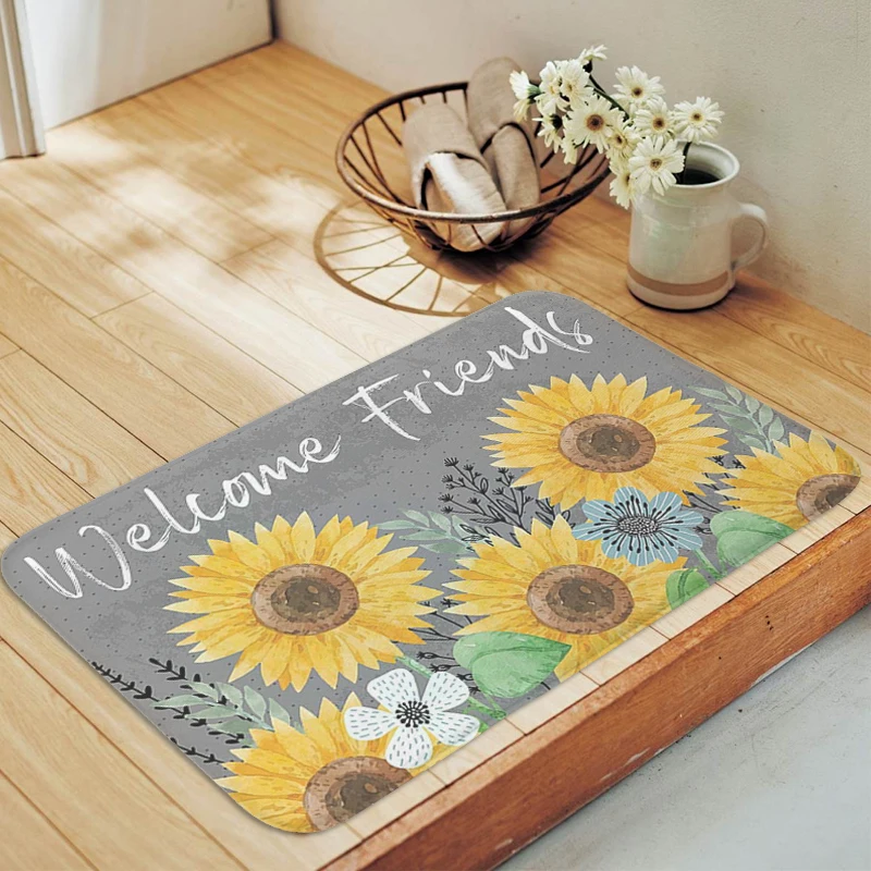 

Welcome Mat Slip-resistant Carpet Entrance of House Hallway Corridor Living Room Kitchen Bedroom Rug Custom Doormat Home