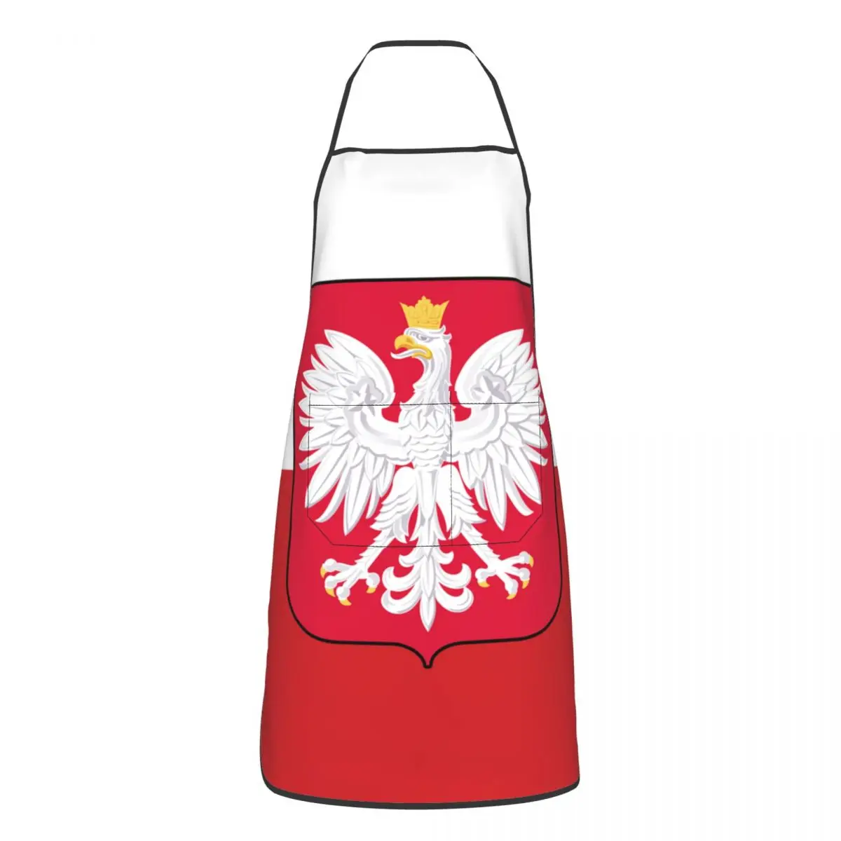 Poland Flag Apron Adult Kitchen Chef Bib Tablier Cuisine Cooking Baking Painting