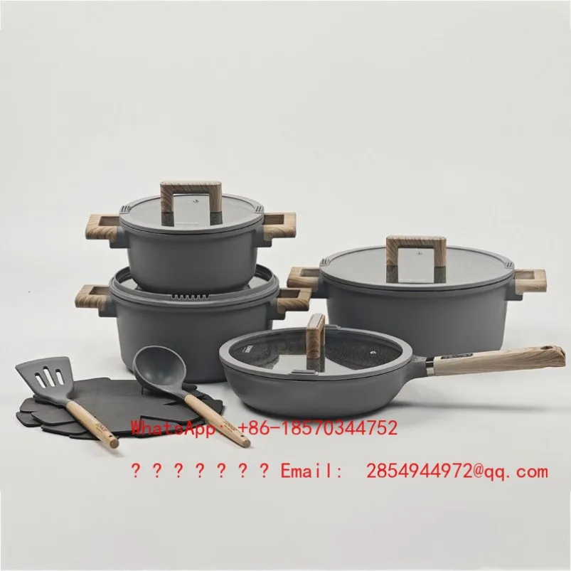 13 Non Stick Pan Set, Soup Pan, Frying Pan, Square Pizza Pan
