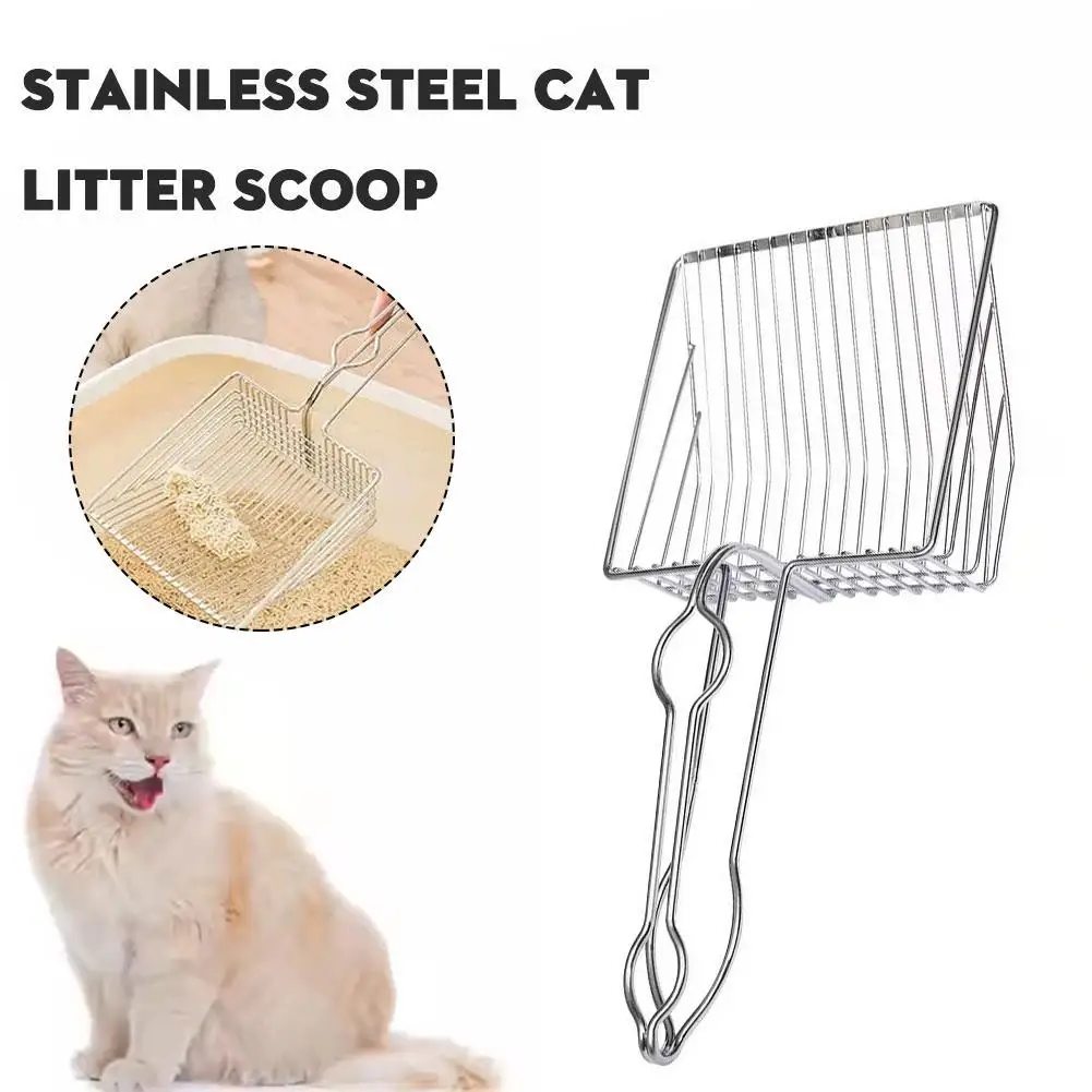 Quality Stainless Steel Litter Scoop Not Easy To Washable Petkit Shovel Clean Poop Excrement Litter Products Tool Rust L2c5