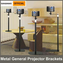 125CM Floor Projector Bracket Metal Holder Multi-angle Adjustable 360 Degree PTZ Rotating Projector Support Stand for Film Video