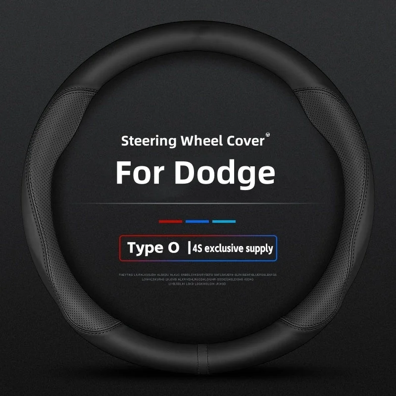 Steering wheel cover Leather carbon fiber fit Dodge Charger Challenger SRT Nitro Avenger Caliber Rampage Hornet Dart Viper
