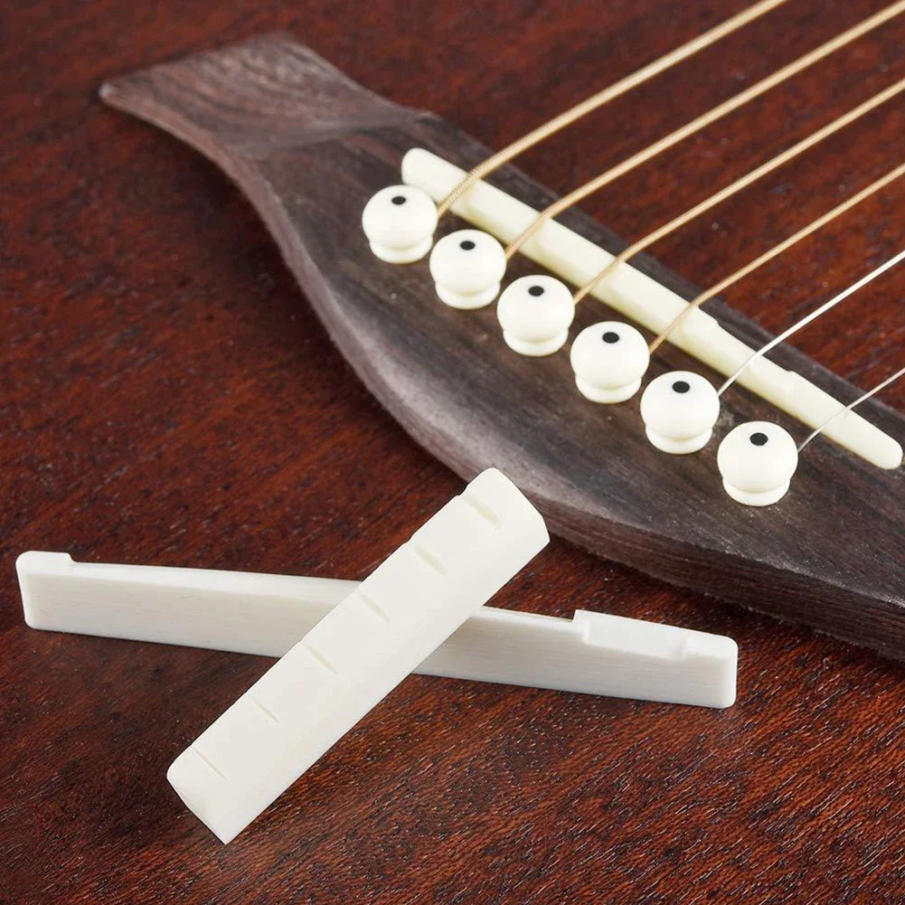 Acoustic Guitar Guitar Bridge Bone Bone Bridge 2 Sets 4 Pcs Acoustic Guitar Bridge Guitar Bridge 2 Sets Of 4 Pcs