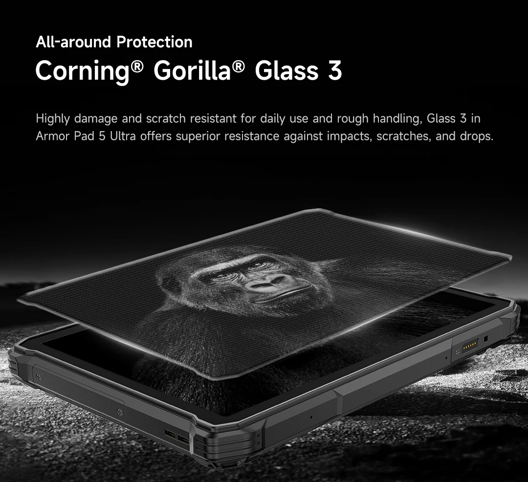 Ulefone Armor Pad 5 Pro 5G Rugged Tablet 24200mAh Android 15 Tablet 12GB+20GB RAM, 512GB ROM 64MP 120W GPS NFC