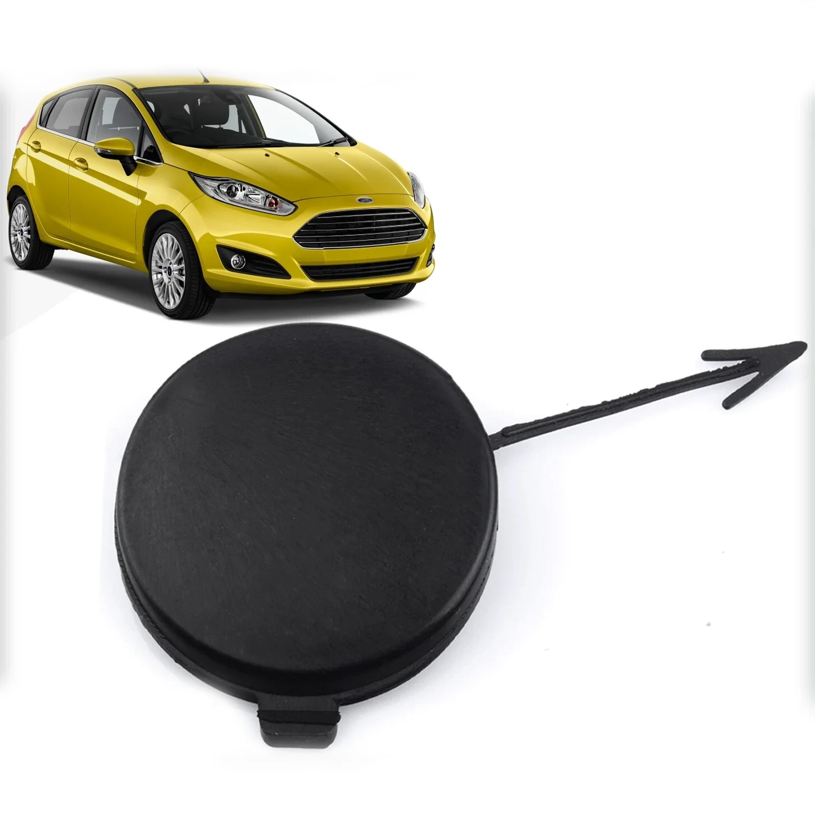 

For Ford Fiesta Front Bumper Tow Towing Hook Eye Cover Towing Hauling 1805922 2012-2015 Car Exterior Parts