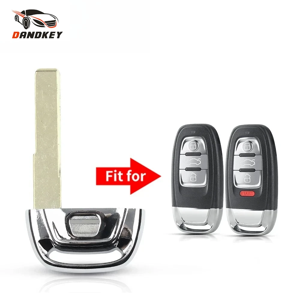 Dandkey 1PCS For Audi A4l A3 A4 A5 A6 A8 Quattro Q5 Q7 A6 A8 Remote Key Shell Fob Replacement Uncut Blank Insert HU66 Blade Case