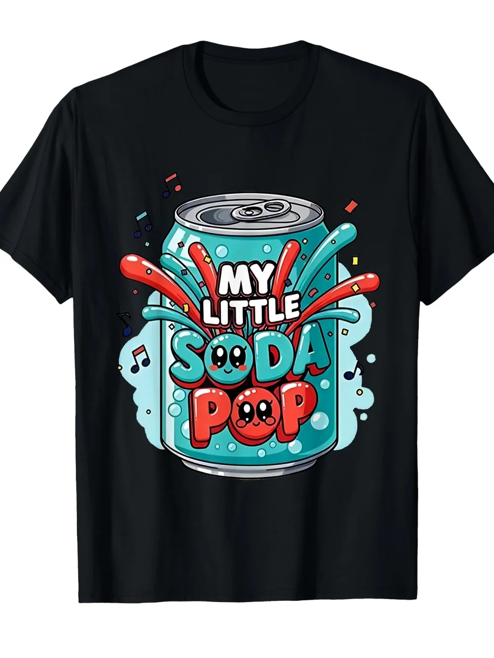 My Little Soda Pop T-Shirt for Kids K-Pop Music Korean Anime T-Shirt Rap Hip Hop Girl Clothes Gift Cute Saying Tee Children Top