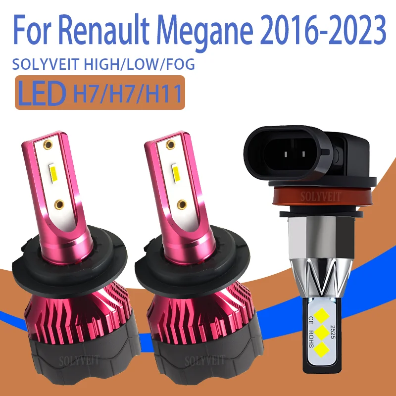 

Durable and Long-Lasting reliable H7 H7 H11 LED Headlight foglight For Renault Megane 2016 2017 2018 2019 2020 2021 2022 2023