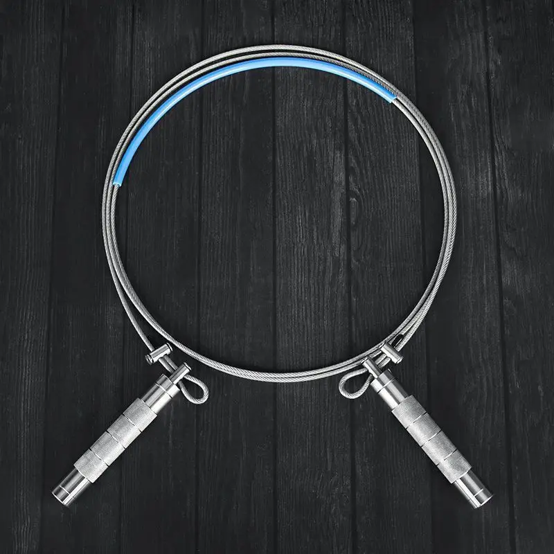 304 Stainless Steel Wear‑Resistant Jump Rope Skipping Rope Household Sports Body‑Building Portable Fitness Training Equipment