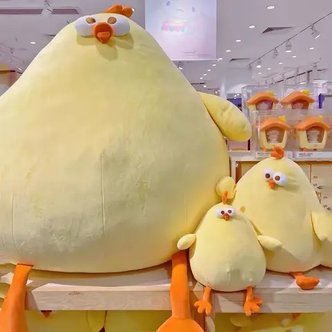 मजेदार फैट चिकन आलीशान खिलौने तकिया नरम सिमुलेशन प्यारा आलीशान गुड़िया गर्दन तकिया लड़कों लड़कियों के लिए भरवां जानवर त्योहार उपहार 12 best sales चिकन आलीशान - №11