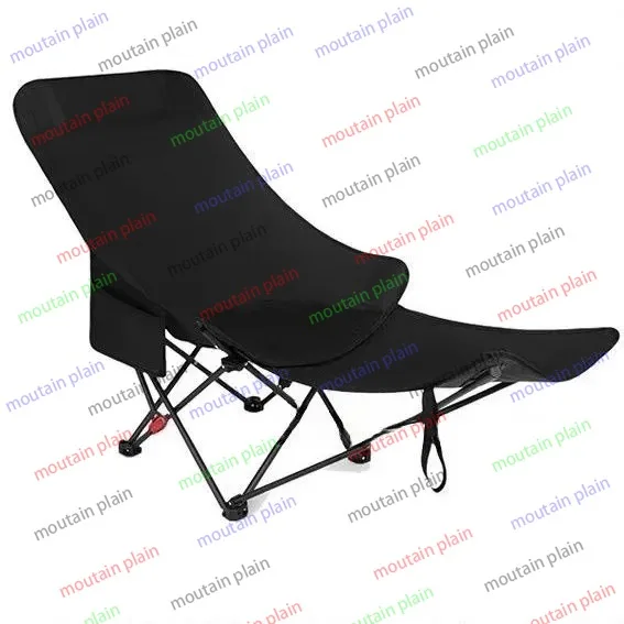 

Folding recliner simple folding chair portable office lunch break camping three-speed adjustable moon chair with leg support