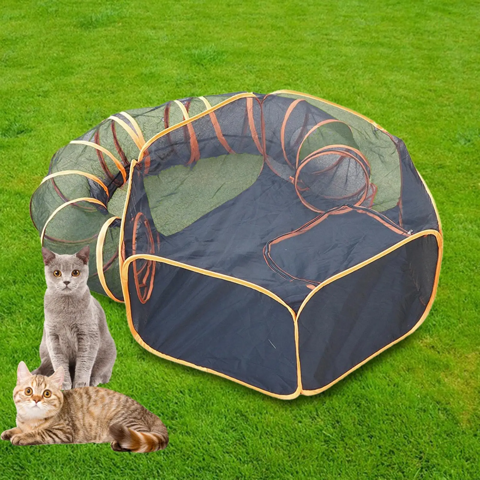 Cat Tunnel Toys Interactive Indoor Cats Folded Tunnel Cat Toy for Rat