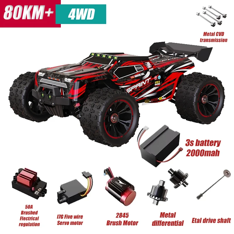 SCY9522PRO 85 km/u hoge snelheid RC auto borstelloze 4WD off-road drift afstandsbediening auto 1:16 professionele racewagens SCY9522 50 km/u