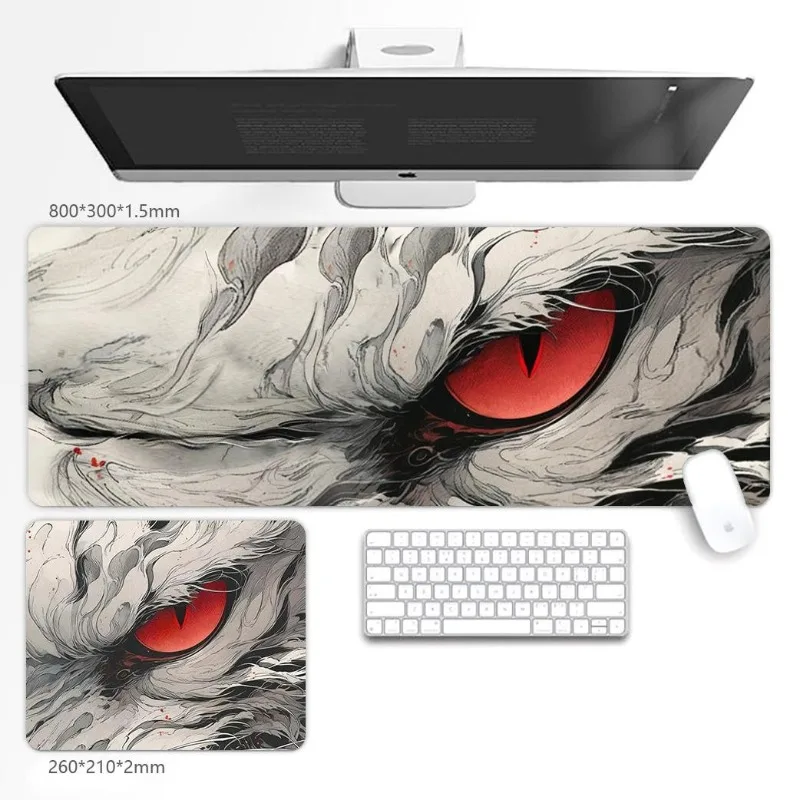 Mythical Mouse Pad Secondary Anime Female Laptop Pad Creative Game Gaming Gaming Non-slip Keyboard Pads Portable