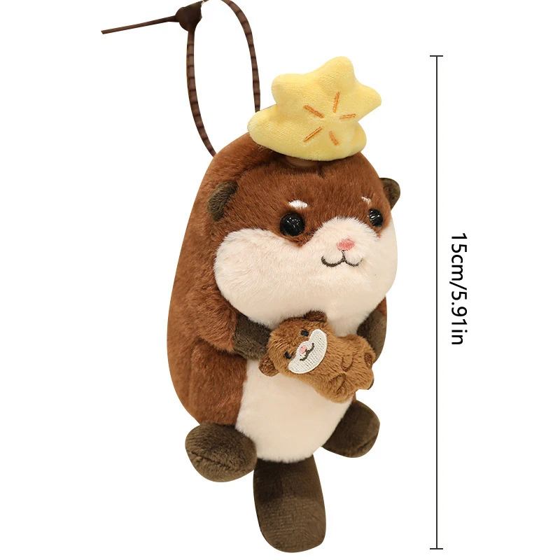 น่ารักการ์ตูน Ocean สัตว์ตุ๊กตาพวงกุญแจ Kawaii Platypus Shark Otter ตุ๊กตาตุ๊กตาพวงกุญแจกระเป๋าจี้แขวนตกแต่งของขวัญ