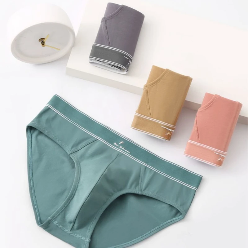 Nova xiaomi roupa interior masculina de algodão calcinha antibacteriana plus size L-3XL juventude confortável respirável deslizamento u cuecas