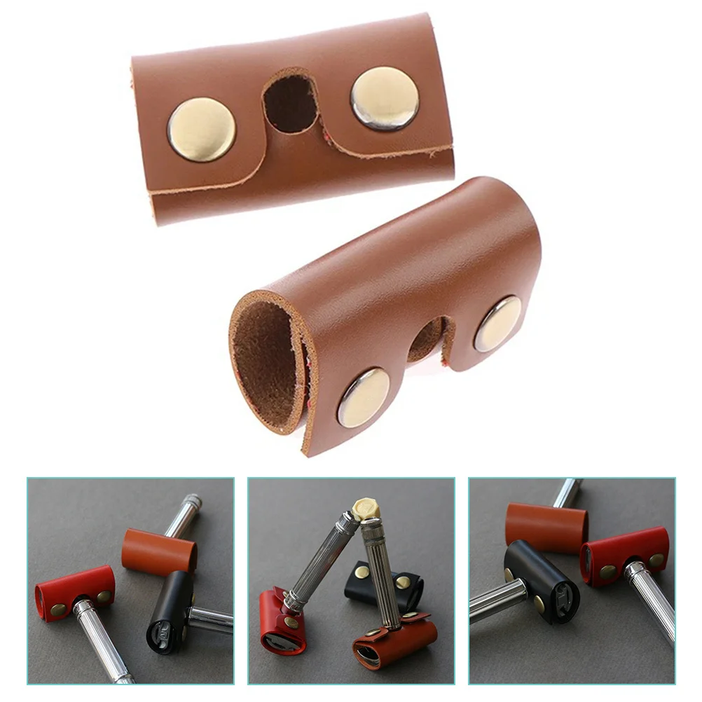 

2Pcs Razor Head Protective Sleeve Manual Shaver Cover Durable Protective Case Razor Parts Storage Fabric Shaver