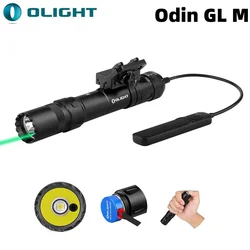 Olight Odin GL M Tactical Flashlight MLOK Mount 1500 Lumens Magnetic Charging Remote Switch Weaponlight Rifle light Green Beam