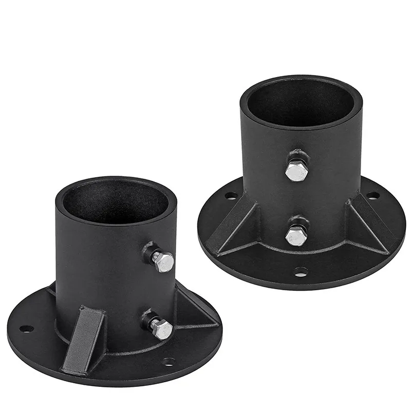 Metal Railing Floor Flange Base Heavy Duty Lamp Post Mount Adapter For Fence Mailbox Flagpole Installation
