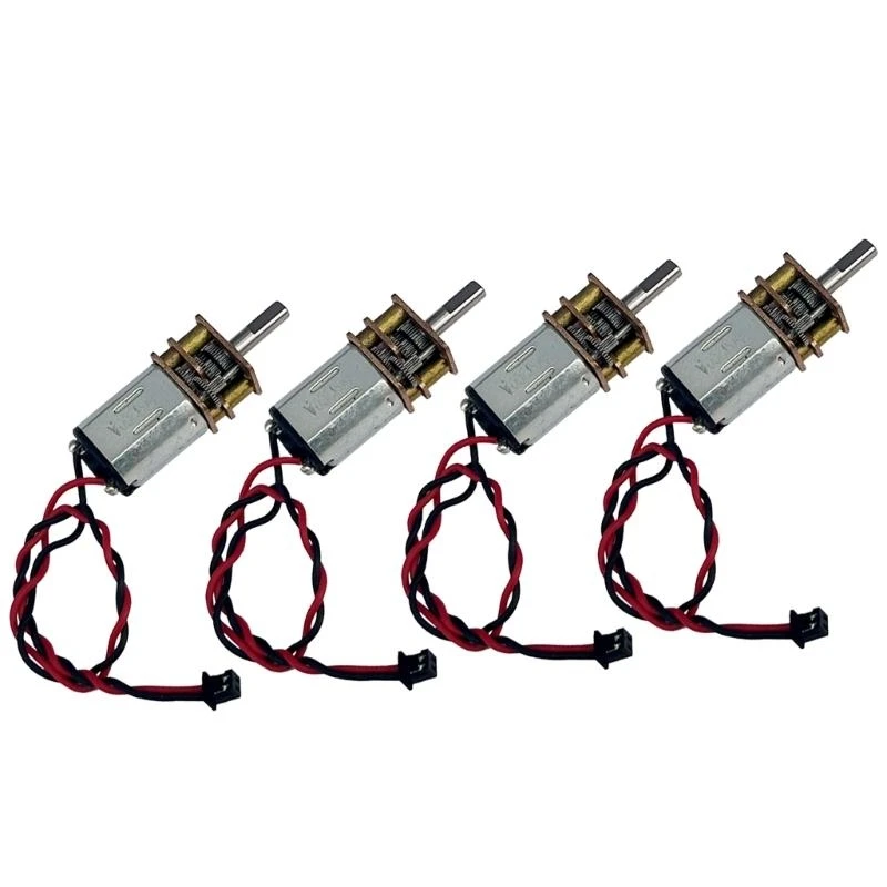 4pcs präzise Doppelspannung Zahnradmotor -Reduktion Motor 20/40/60 U/min für Robotik -Enthusiasten -Projektherstellung